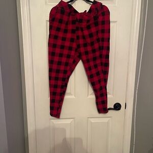 Torrid Red and Black Checkered Pants